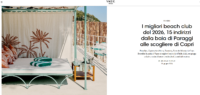 Il miglior beach club della Puglia è Le Cinque Vele secondo l'articolo di Vogue Italia