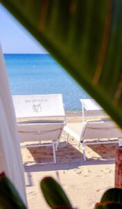 ristorante di pesce sulla spiaggia in Salento